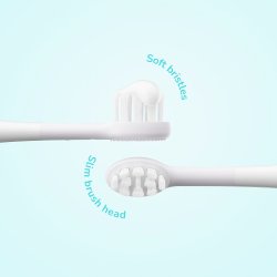 Borsthuvuden till Ordo Sonic Kids Uppladdningsbar eltandborste fr barn 4 st. White