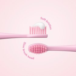 Borsthuvuden till Ordo Sonic Battery Elektriska tandborstar fr barn 2 st. Squishmallows Auggie