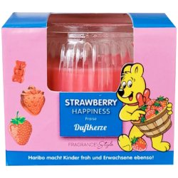 HARIBO Doftljus Strawberry Happiness Glas 85 gr.