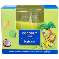 HARIBO Duftlys Coconut Lime Glas 85 gr.