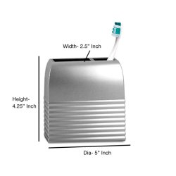 Nu Steel Tandbrsteholder Aravada Ribbed Rustfrit Stl