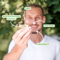 Natrlicher Xylitol-Kaugummi Birkengold Spearmint Green Mint 28g