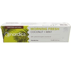 Naturlig Xylitol Tandpasta NORDICS Morning Fresh Coconut + Mint 75 ml