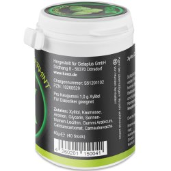 Naturligt Xylitol Tuggummi KAUX Spearmint 40 st. 60 g