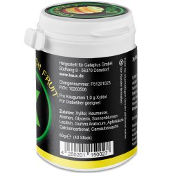 Naturlig Xylitol Tyggegummi KAUX Fresh Fruit 40 stk. 60g