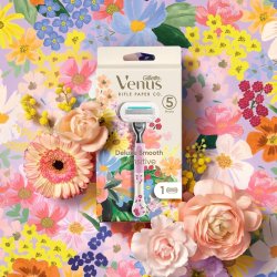 Gillette Barberskraber Venus Deluxe Smooth Sensitive Rifle Paper Co.s Edition