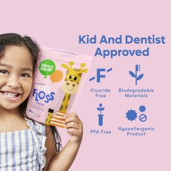 Brekraftig tanntrd for barn 50 pcs. SMARTLIFECO Flosser Unflavored