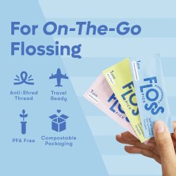 Bredygtige Tandtrdsbjler SmartLifEco Flosser Mint Indpakket 50 stk.