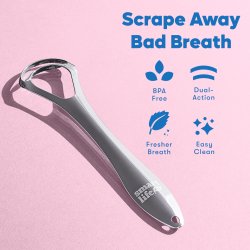 Tungeskrabere 2 stk med Etui SmartLifEco Dual Scrape Tungerensere