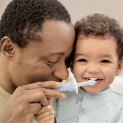 Lernzahnbürste MAM Protection Shield Kurzer Griff 6+ Monate