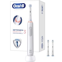 Oral-B Pro 3 3000 Sensitive El-tandbrste + 2 Ekstra Brstehoveder