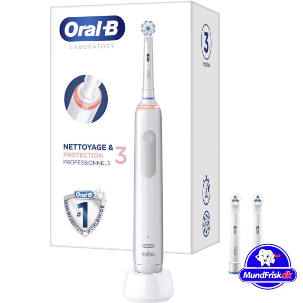 Oral-B Pro 3 3000 Sensitive El-tandbrste + 2 Ekstra Brstehoveder