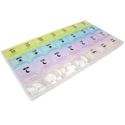 Pillerask - 7 dagar - 4 fack pr. dag BENSON Pill box