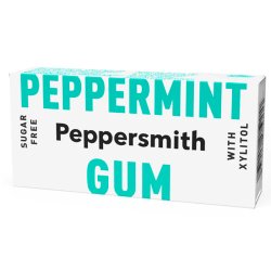 Xylitol Tuggummi PEPPERSMITH Gum Peppermint 15g
