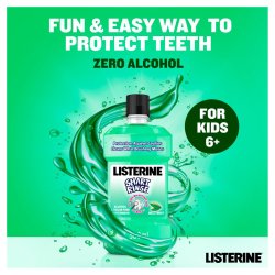 LISTERINE Munvatten fr barn Smart Rinse Mild Mint 250 ml.