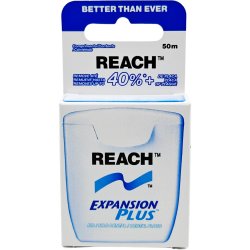 Reach Dental Floss Expansion Plus Waxed Johnson &amp; Johnson 50 mtr.