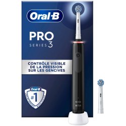 Oral-B Pro 3 3000 Sensitive eltandborste + extra borsthuvud SVART