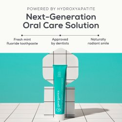 Naturlig Hydroxyapatit tandkrm GEORGANICS Fresh Mint &amp; Fluor 75 ml