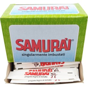 Tannpirkere individuelt pakket i display SAMURAI 200 pcs.