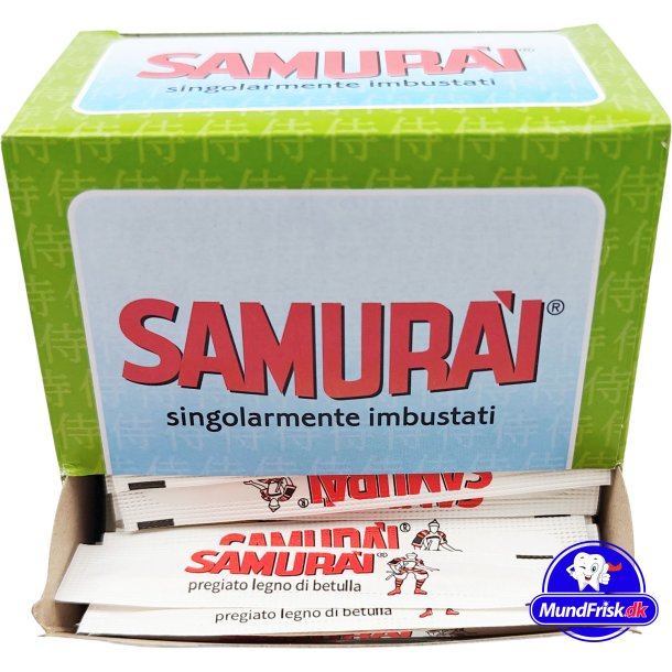 Tandstikker Enkeltpakket i Display SAMURAI 200 stk.