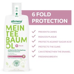Herbal Mundskyl ALKMENE Tea Tree Antibacterial 500 ml