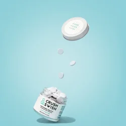 Xylitol Suusuihkutin Tabletter NELSONS Crush &amp; Swish Mint 50g