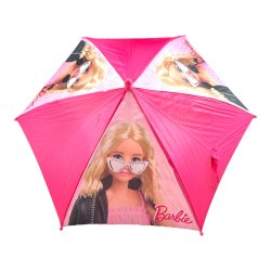 Barnparaply BARBIE Fuchsia-Rosa H60cm, 70cm