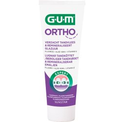 GUM Ortho Tandpasta Gel Med Fluor 75 ml