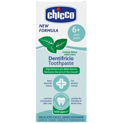Barnetannkrem Xylitol CHICCO Sweet Mint fra 6 r - 50 ml