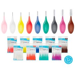 Mixpakke Mellemrumsbrster ORAL PREVENT 8 stk. Smart Grip 0.45-1.5 mm