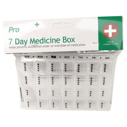 Pilleske 7 Dage 28 Rum Proplast+ Pill Box