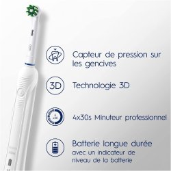 Oral-B Pro Clean eltandborste White utgva med resefodral