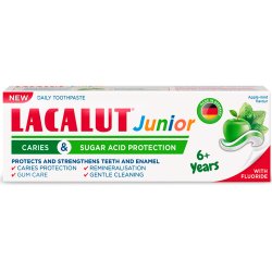 Xylitol B�rnetandpasta LACALUT Junior Caries &amp; Sugar Acid Protection 6 �r/+ 55 ml