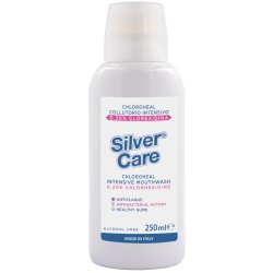 Klorheksidin Munnvann 0,20 % SILVERCARE Intensive 250 ml.