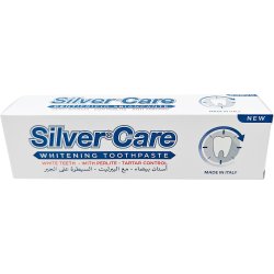 Tannkrem Whitening SILVERCARE Perlitt og kalsiumkarbonat 75 ml