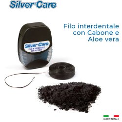Tandtrd i trkol SILVERCARE One Carbon &amp; Aloe Vera 50 mtr.