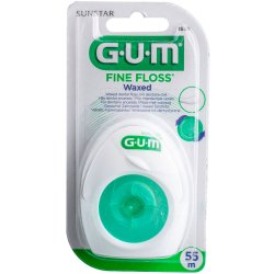 Extra Tynd Tandtrd GUM Fine Floss Waxed 55 mtr