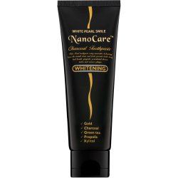 Tandblegning Tandpasta WHITE PEARL NanoCare Black Gold + Xylitol 100g
