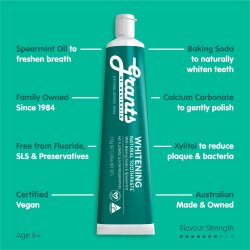 Naturlig Whitening Tandpasta GRANTS Xylitol &amp; Spearmint Fluorfri 110g