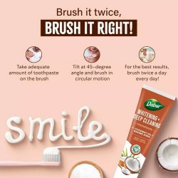 Miswak Whitening Tandpasta DABUR Cooconut &amp; Baking Soda 100ml