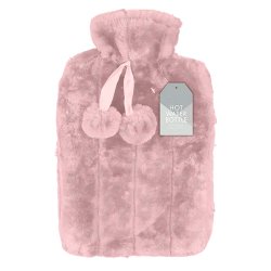 Klassisk Vrmedunk med Mjuk Plysch-verdrag och Pompomer 2 ltr.