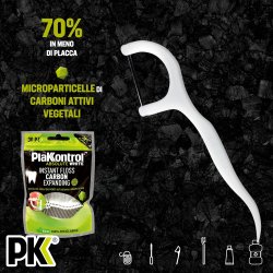 Tanntrdbyler PLAKKONTROL Absolute White Instant Floss Carbon Expanding 30 stk.