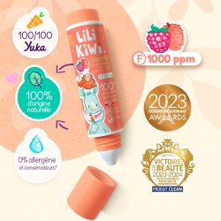 Naturlig Xylitol Barntandkrm LILIKIWI Raspberry-Lychee 30ml