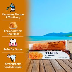 Xylitol Tandpasta YUNANI Sea Moss Peppermint &amp; Spearmint Fluorfri 184g