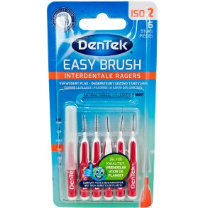 DENTEK Easy Brush Eco 6 stk. Mellemrumsbrster 0.50 mm. ISO 2