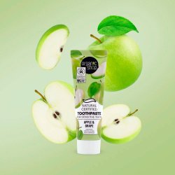 Naturlig Tannkrem ORGANIC SHOP Sensitive Teeth Apple &amp; Grape 100g