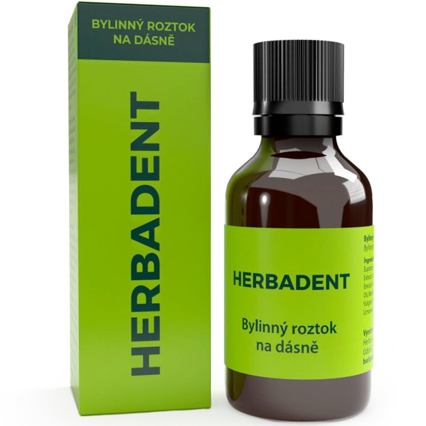rtlsning fr tandktt  naturlig lindring HERBADENT Herbal Gum Solution 25 ml