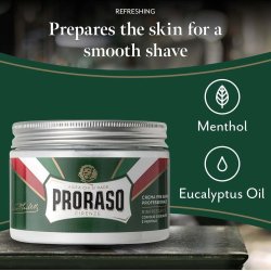 PRORASO Professional Pre-Shave Cream Refreshing Eucalyptus &amp; Menthol 300 ml