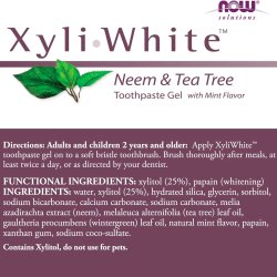 Xylitol Whitening Tandkrm Gel XYLIWHITE Neem &amp; Tea Tree 181g