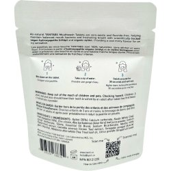 Naturliga munvatten Tabletter Hydroxyapatit &amp; Xylitol TANITABS Fresh Mint 62 st.